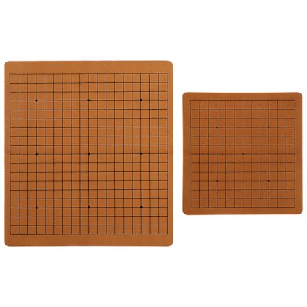 2 stk. bærbar Go-bræt i læder Go-bræt Børn Go-skak Bo