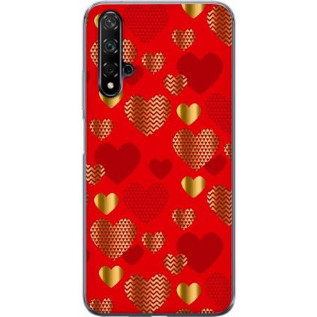 Kompatibel Mobilcover til Huawei Huawei nova 5T GoldenHearts