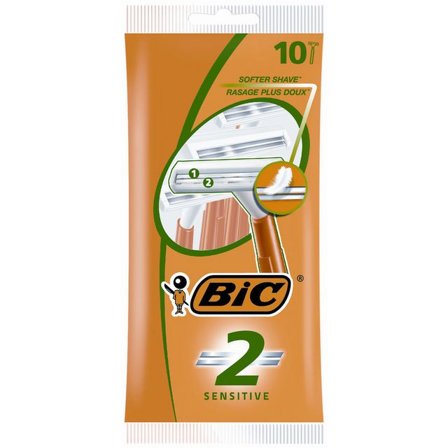 BIC Rakhyvel Sensitive 2-blad 10/fp - Lyreco - Sjukvård och omsorg - Hygien - Rakprodukter