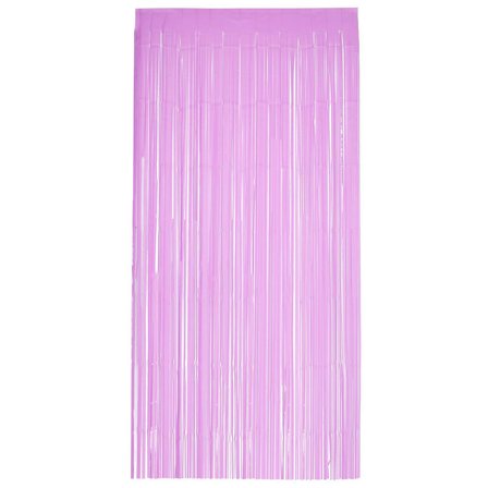 Party Glittergardin Matt Babyrosa