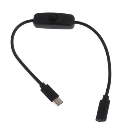 4B-virtalähteen USB Type-C uros-Type-C naarasjatkojohto