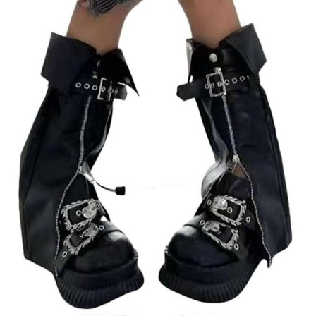 Rock Punk -polvisuojat naisille, pitkät säädettävät metallisoljet