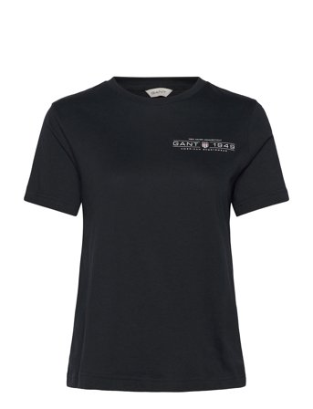 GANT Reg Shield Ss T-Shirt - Black - L