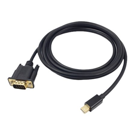 Mini DisplayPort til VGA Adapter Kabel 1080P Kompatibel med MacBook Air Pro HDTV Skærm