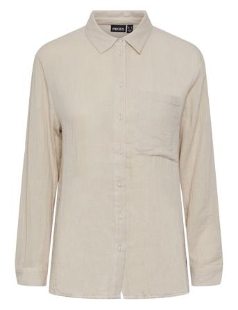 Pcmastina Ls Relaxed Shirt Cream Pieces