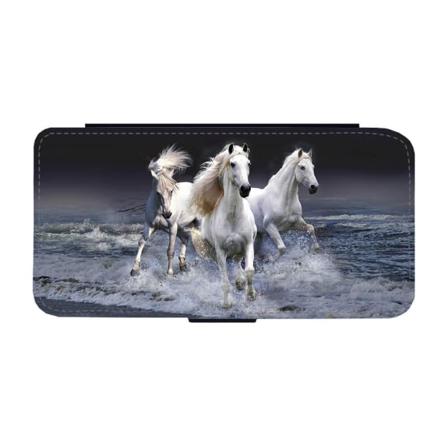 Vita Hästar Samsung Galaxy Note10 Plånboksfodral Multifärg