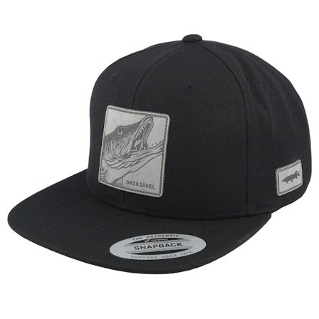Skillfish - Schwarz Snapback Cap - Grisjävel Laser Black Snapback @ Hatstore