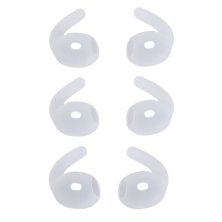 3 Sett Ørekroker Myke Silikon Ørepropper Øreputer for Pods 4 Forbedrer Komforten