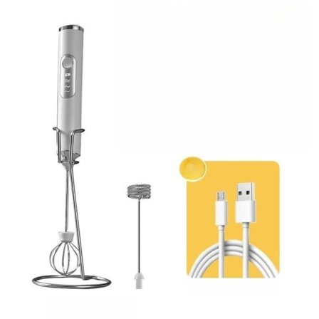 Mælkeskummer Drik Mixer HVID