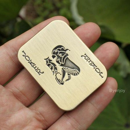 Big Poker Click Clicker Slider Push Card Hand Fidget decompression gift Toy EDC