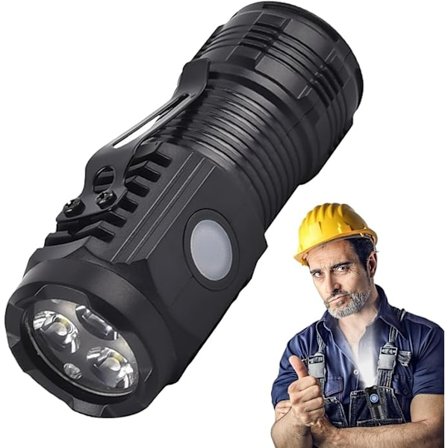 Treøyd liten lommelykt, LED-lommelykter med høy lumen | Lommelykt med klips, Høy lumen multifunksjonell liten pennklips