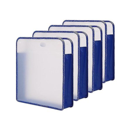 4 stk. Scrapbogpapir Opbevaring, Papir Opbevaringsorganisator Transparent Scrapbog Til 12x12 Papir, Scrapbog