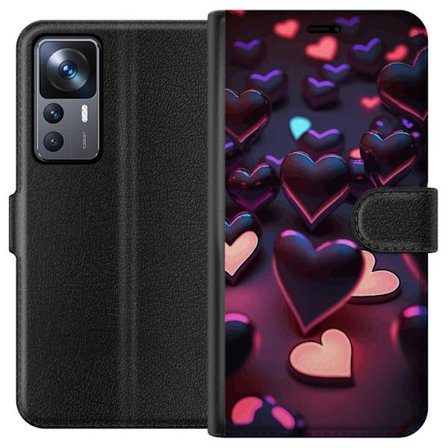 Yhteensopiva Lompakkokotelo Xiaomi Xiaomi 12T Pro KeskiyönSydämet
