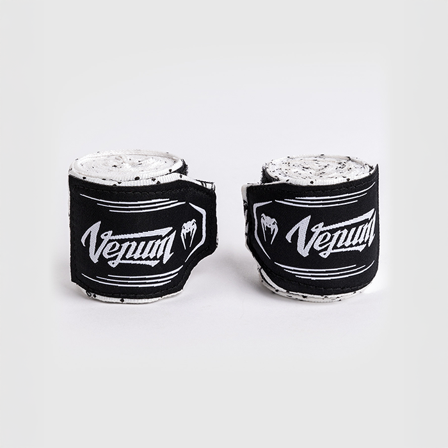 Wrist wraps Venum Monogram Håndbind 4 m Hvid Sort - Bodyman.dk
