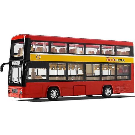 1/50 Setra Luksusbus Legetøjsbil Støbt Miniaturemodel Træk Tilbage Lyd & Lys Pædagogisk Samling Gave Til Drenge Børn Dobbeltdækkerbus5