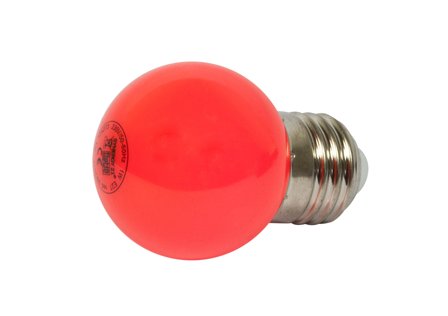 SYNERGY 21 LED Retrofit E27 Tropfenlampe rot G45 1 Watt für Lichterkette