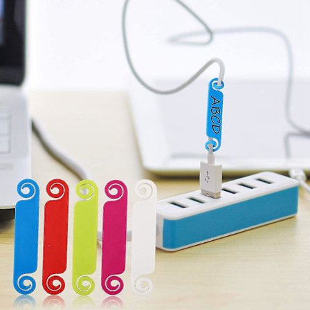 40 stk. Kabelmarkører til mærkning af kabler, flerfarvede etiketter, ledning, kabelidentifikationsmærkning_max