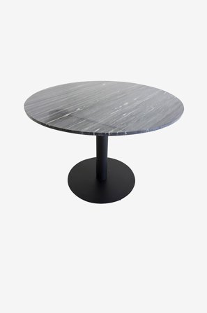 Venture Home - Spisebord, Estelle, diameter 106 cm - Svart - Spisebord - Fra Homeroom