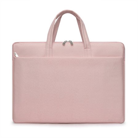 Laptopveske 14 tommer Slitesterk vanntett bærbar dataveske, rosa