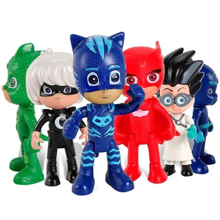 6-pak Pj Masks Kattedreng Kappa Actionfigurer Legetøj til Børn [HK] 60 stk