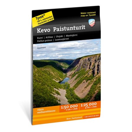 Calazo förlag Kevo Paistunturit 1:25.000/1:50.000 literature Black OneSize