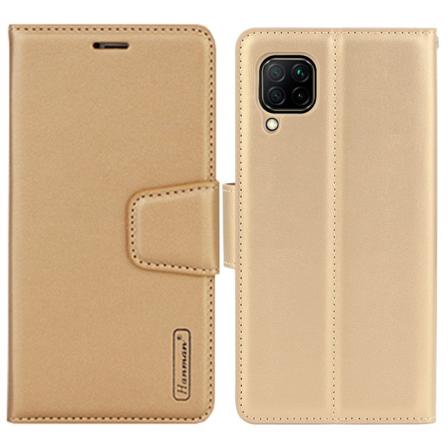 Praktisk pung etui HANMAN - Huawei P40 Lite Guld