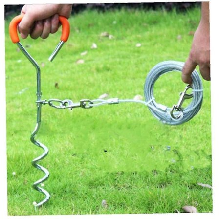 Koiran kiinnitysvaaka ja köysi Leirintä Ulkoilu 10ft köysi