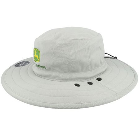 John Deere - Grå bucket Hatt - Hat With Panels Charcoal Bucket @ Hatstore