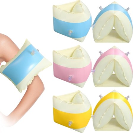 Oppblåsbare armringer for voksne for svømming og trening, sikkerhetspuffer for basseng og strand, 3-pakning [YJD]