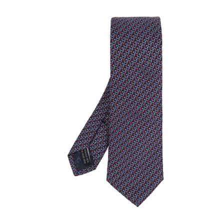 Salvatore Ferragamo Silk tie , Blauw , Heren , Maat: ONE Size Stropdassen & Strikjes