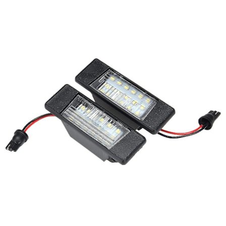 2 kpl Auton 18 LED:n Rekisterikilven Valot Muovia Nissan Qashqai:lle