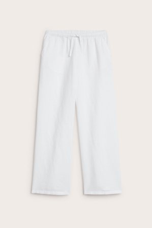 Kappahl | Byxor i linnemix Vit 158 | Vit