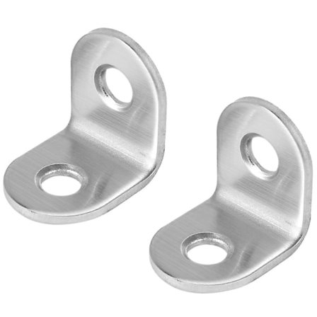 20 stk Rustfritt Stål L-Beslag Hjørnebrakett Sammenføyning Rett Vinkel Beslag Festes L-Formet Hjørne