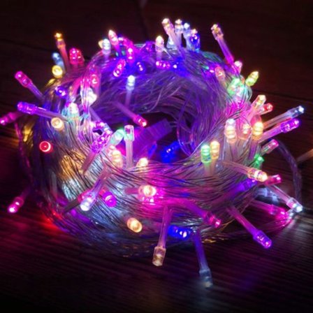 24M 200LEDS ljusslinga, LED-slingljus med fjärrkontroll,