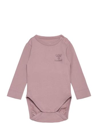 Hmlmino Body L/S Langærmet Body Pink Hummel