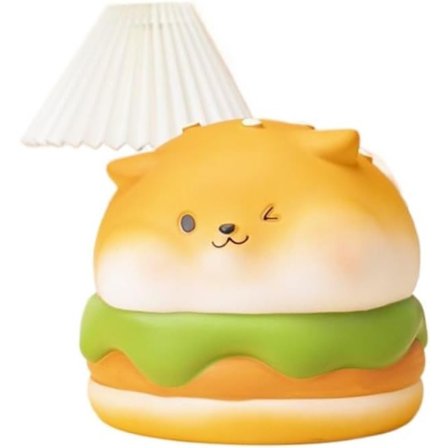 Spargris " + "Brød Penge Gris Spargris Sau Koin Kontanter Penge Sparing Boks for Sparing Mål, Penge Sparer Ornament Dekorasjon (Hamburger Valp, Stor)