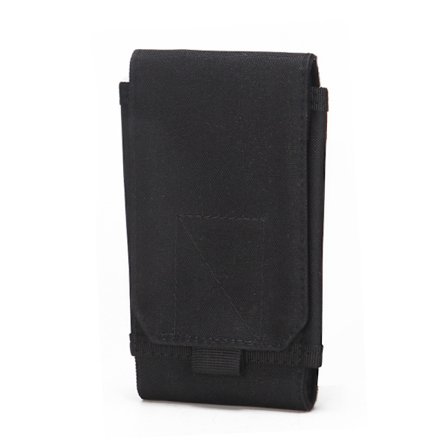 Svart Army Camo Molle Bag for Mobiltelefon Belteveske Holster Cov