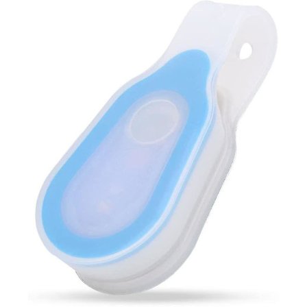 Udendørs Silikon Kliplys Sikkerhed Fastgør Led Klip-på Natlys Blå 1stk