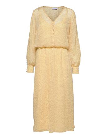 Ls Dress In Splash Print Yellow Coster Copenhagen