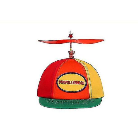 Farverig propel helikopter kasket (54-56CM, rød)