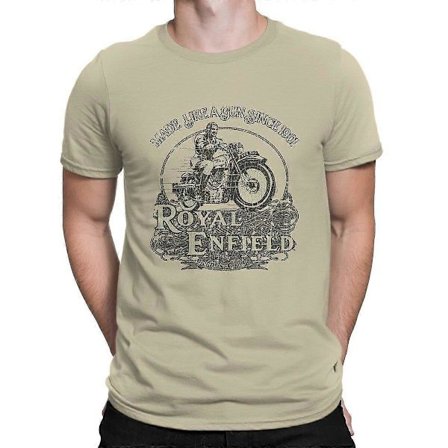 Herr Enfield Cycle Co Ltd 1901 Klassisk T-shirt Motorcykel Mot
