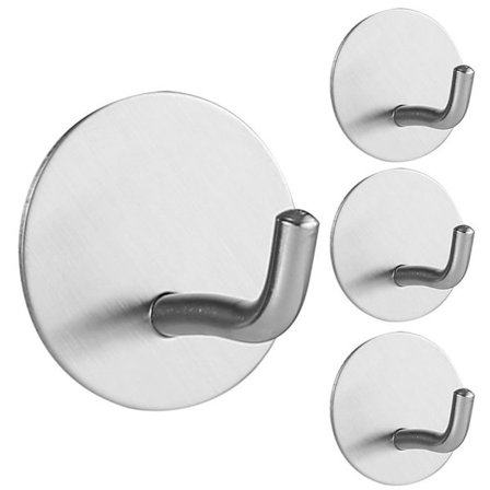 4 stk Selvklæbende krog Vægkroge Heavy Duty