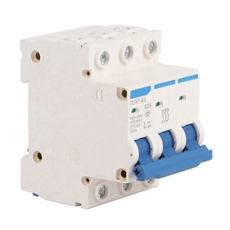 DZ47-63 C25 3P 25A 400V Miniature RCCB Fejlstrømsafbryder YEMAA