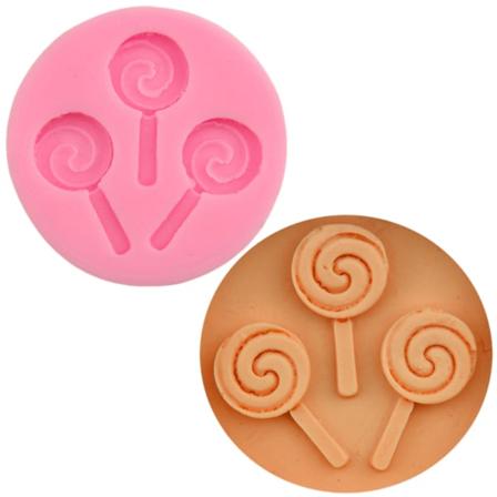 Halloween Lollipop Silikonform Sjokoladefondantformer Bakin