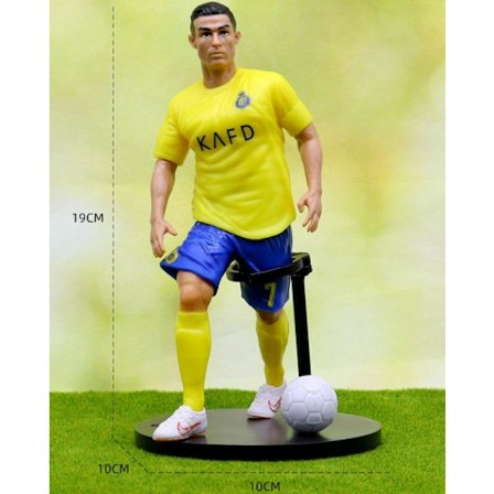 6-pack fotbollsactionfigurer Fotbollsstjärnor C. Ronaldo Messi Mbappe Fotbollsfan söta leksaker