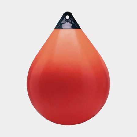 Ball fender Polyform A6, Ø85 cm, red with blue top