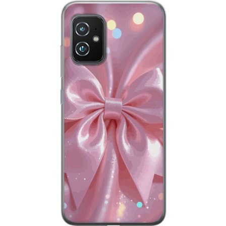 Kompatibel Mobilcover til Asus Asus Zenfone 8 Rosa satinstrip - Elegant glitterbånd med lyseffekter