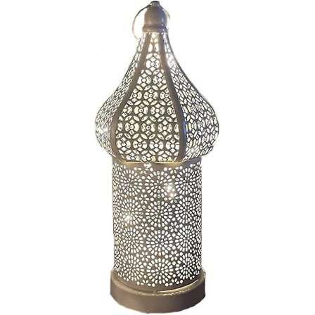 1 stk. Marokkansk lanterne, batteridrevet lampe