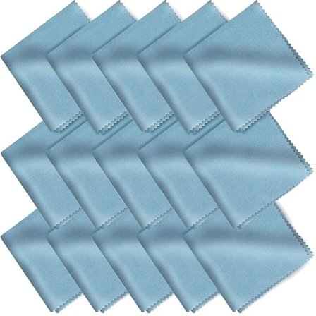 Mikrofiber Rengjøringskluter, 50 Stykker Klut For Rengjøring av Briller, Kamera