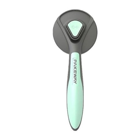 Selvrensende kæledyrskam med afrundede børstehår til fjernelse af hunde- og kattehår samt massage til pelsdyr